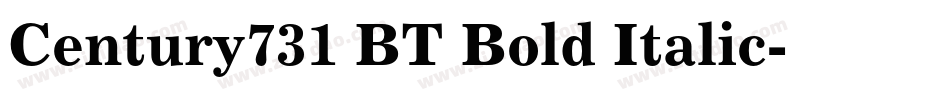 Century731 BT Bold Italic字体转换
